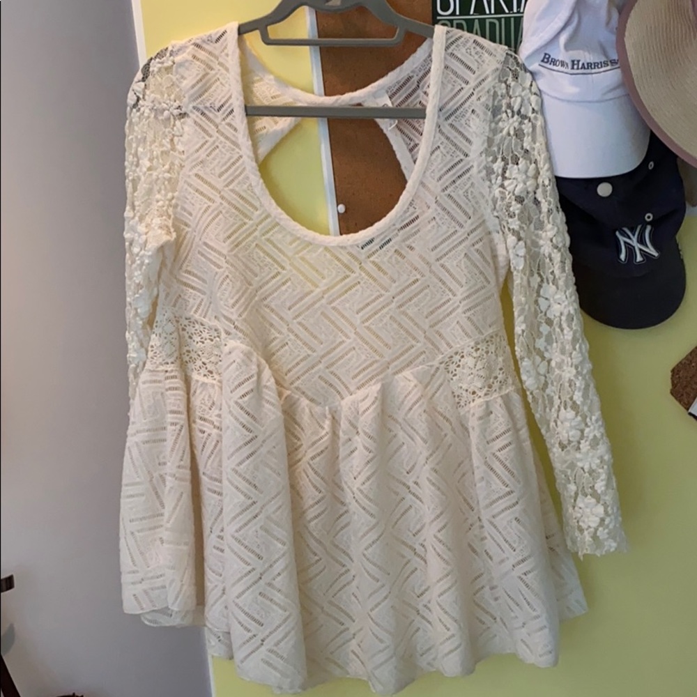 Free People Lace Top